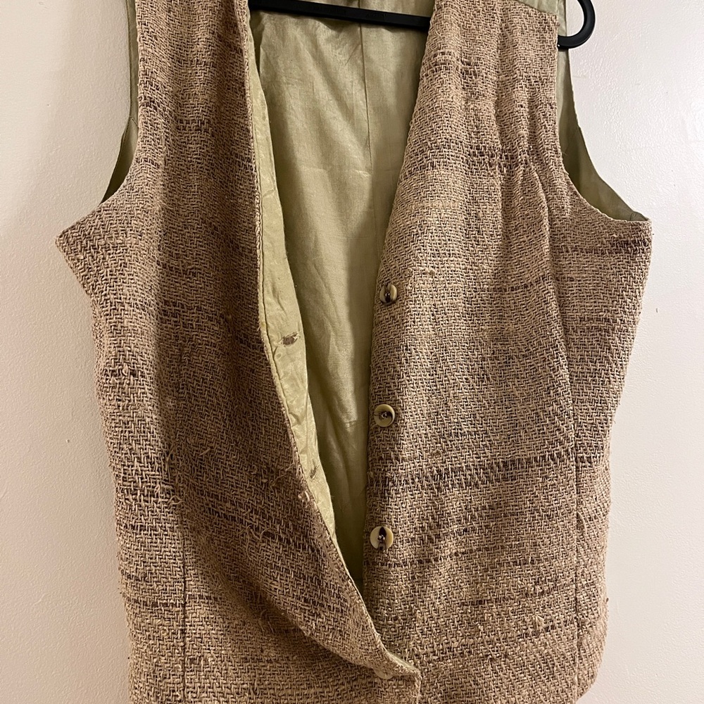 Women's Tan Sleeveless Vest